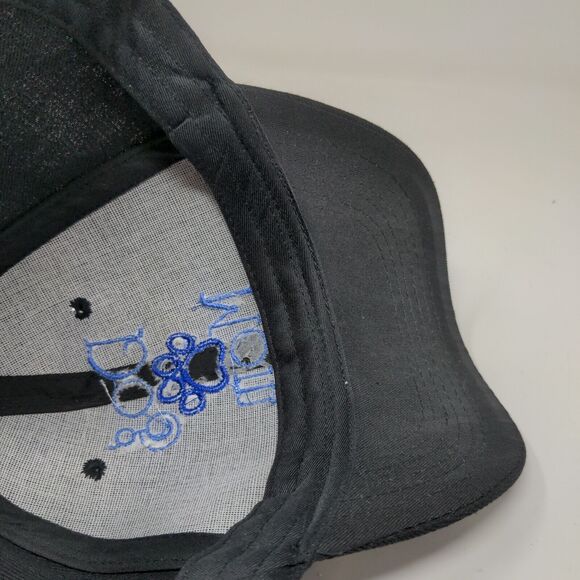J&W Women's Strapback Hat Black Adjustable Dog Mom Embroidered Logo W/Tags - Picture 10 of 11